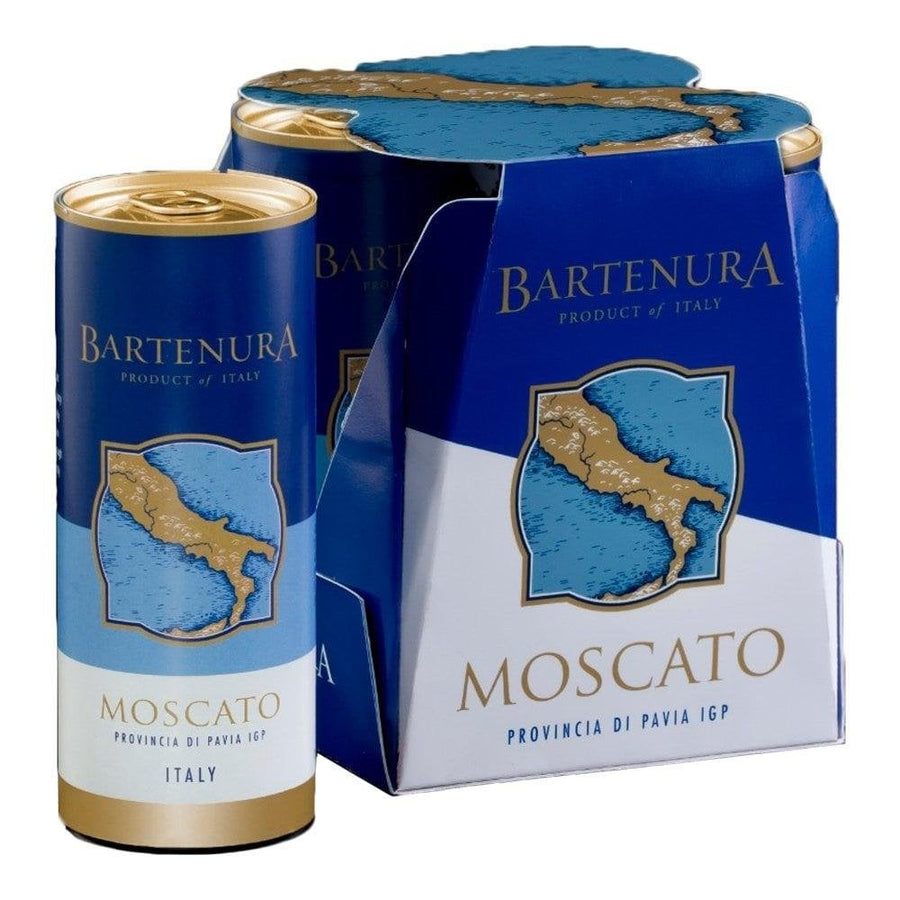 Bartenura Moscato Cans - 4 Pack Kosher wine