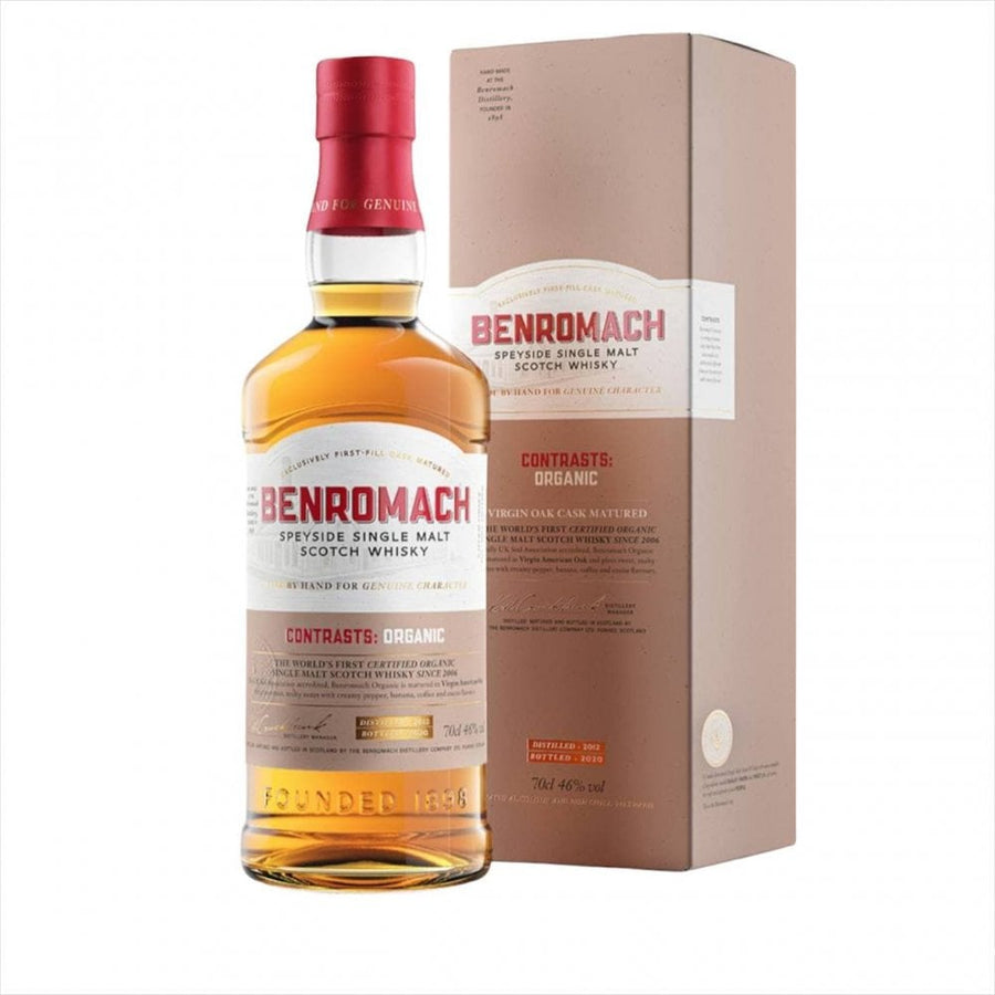 Benromach Organic 2012 - Bottled 2020. Single malt kosher whiskey. 