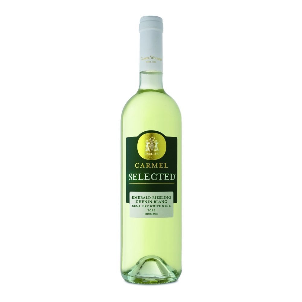 Carmel Selected Emerald Reisling Chenin Blanc. Dry white wine kosher wine