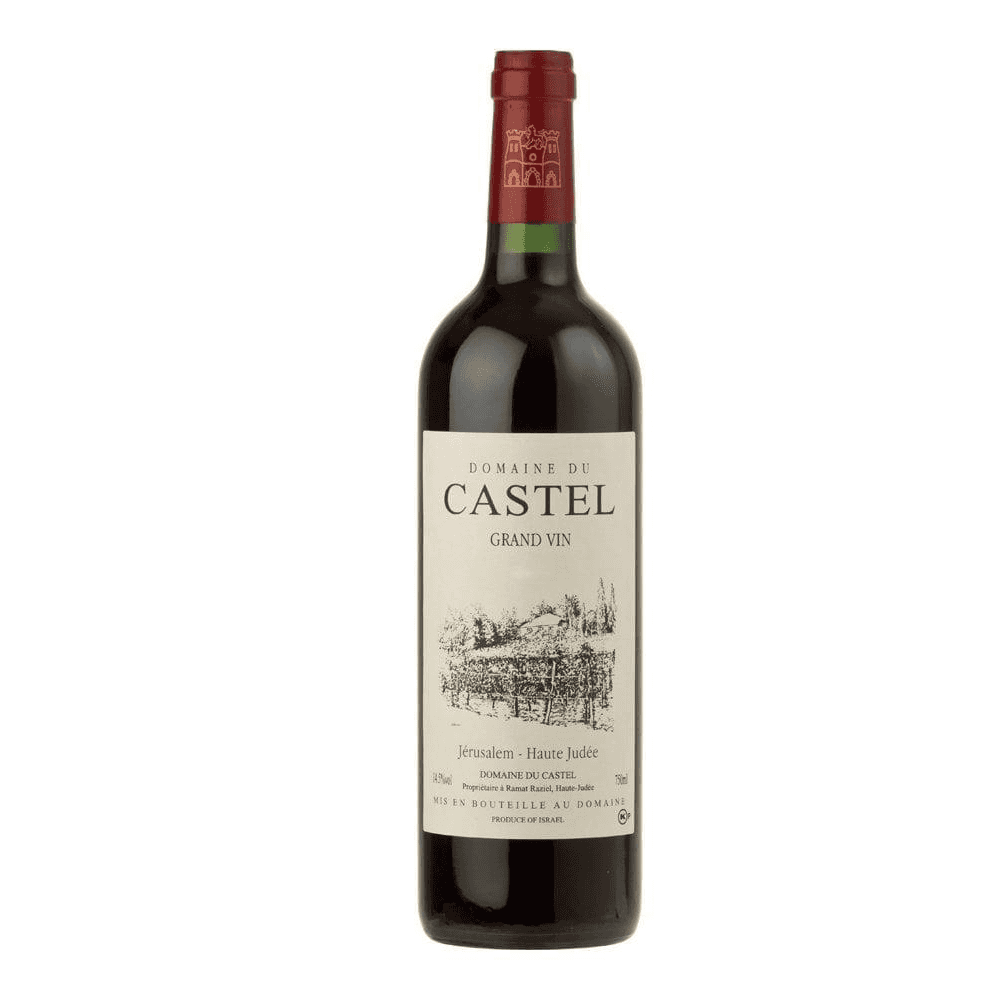 Magnum sized bottle of Domaine Du Castel Grand Vin 2019 - a premium red kosher wine from Judea. 