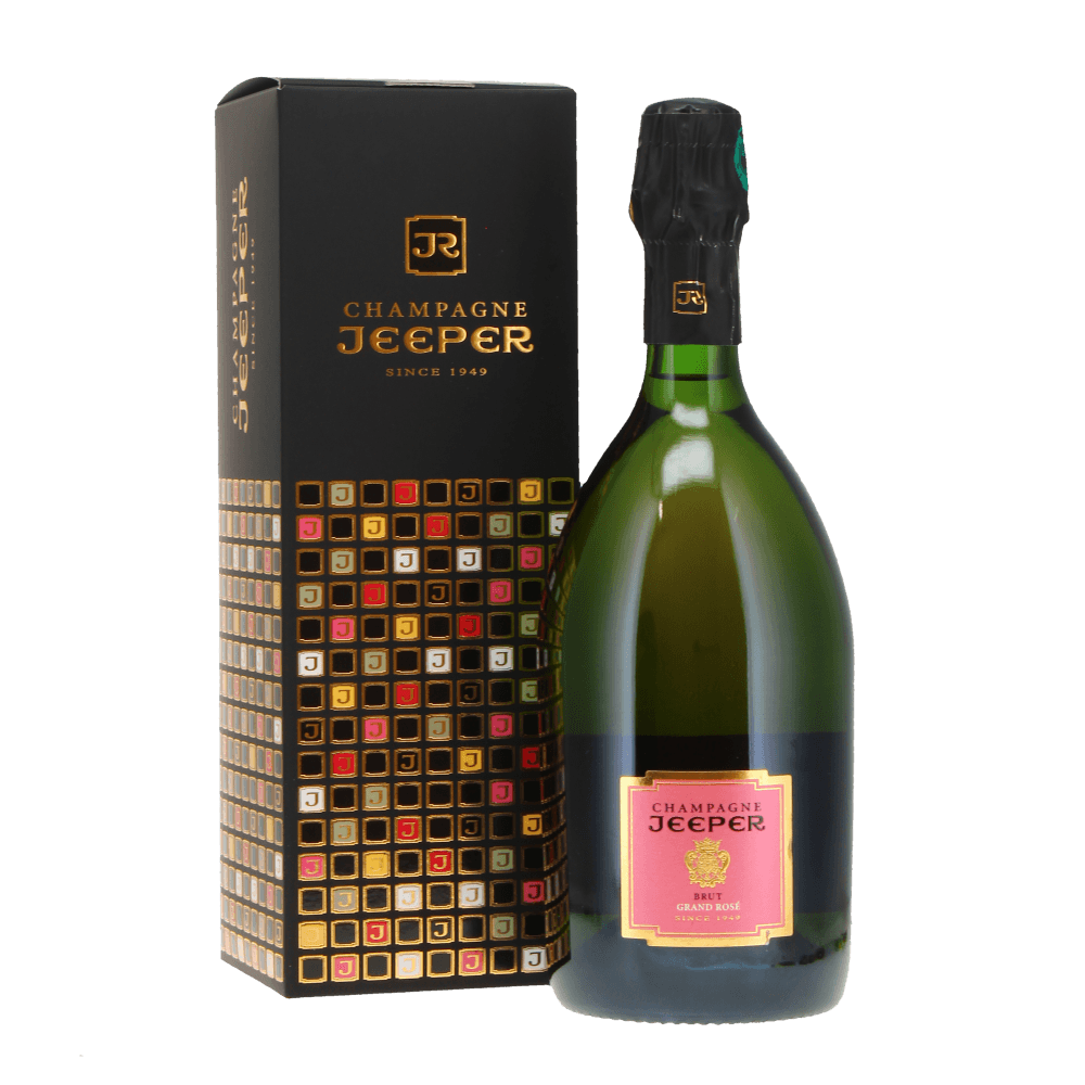 Champagne Jeeper Brut Grand Rose kosher wine