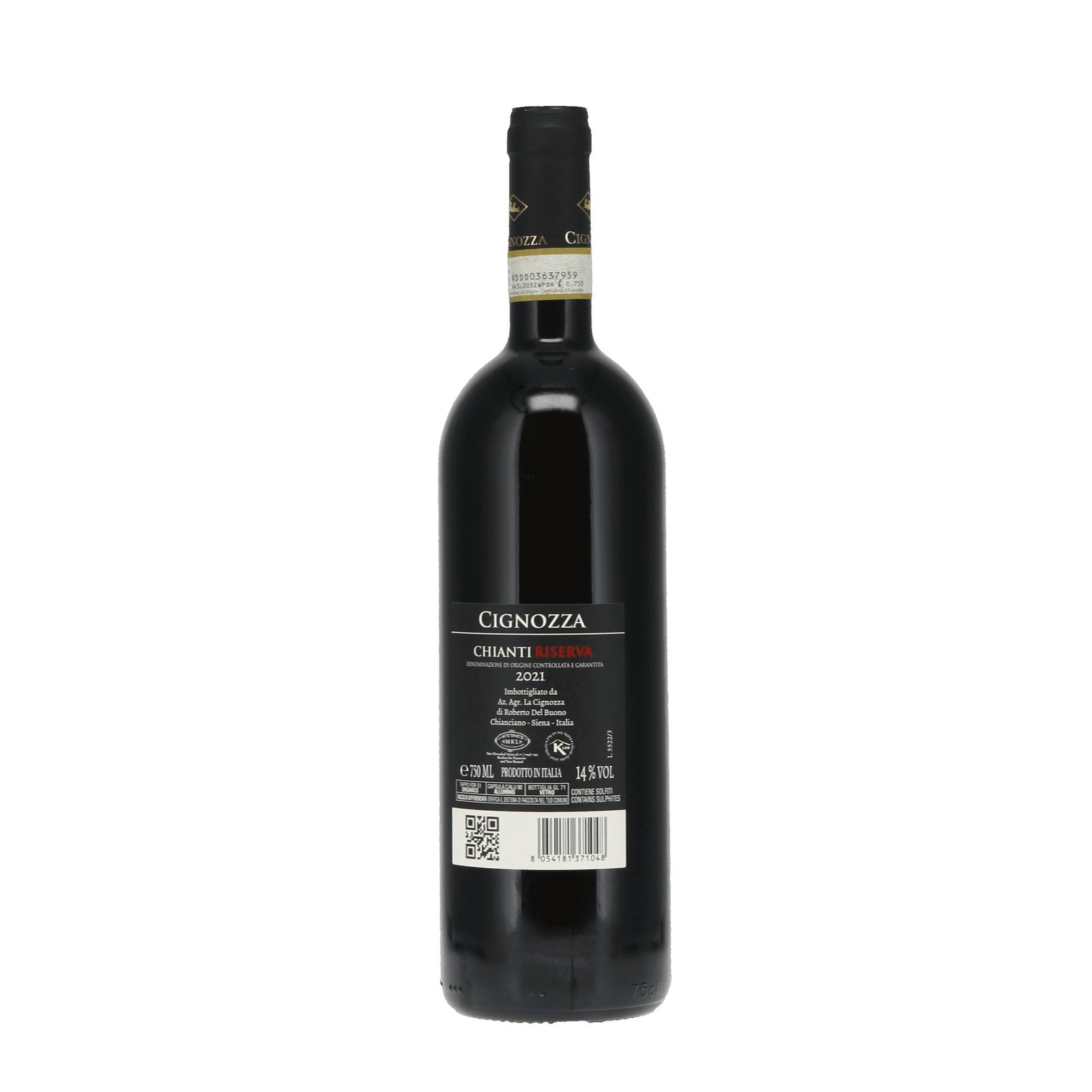 Cignozza Chianti Riserva 2021 - dry red kosher wine at Areles. 