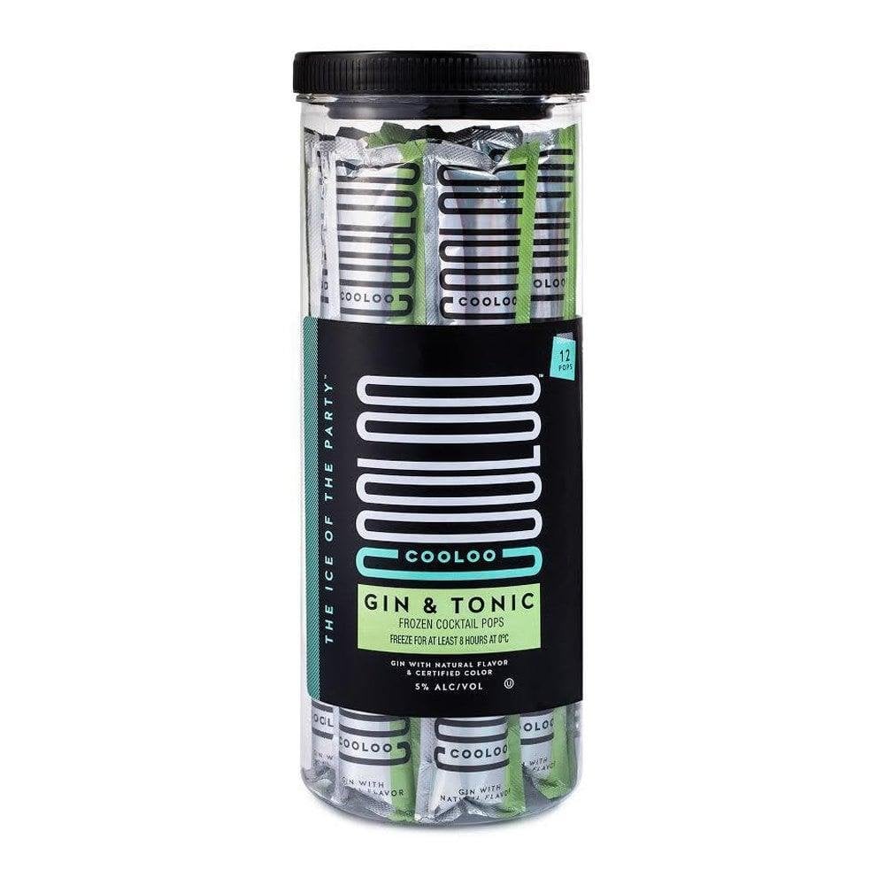 Cooloo Frozen Cocktail ice pops Gin & Tonic Flavour 12 Pack