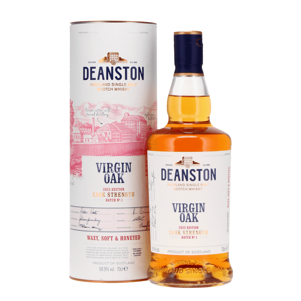Deanston Virgin Oak - Cask Strength Edition. Kosher whiskey