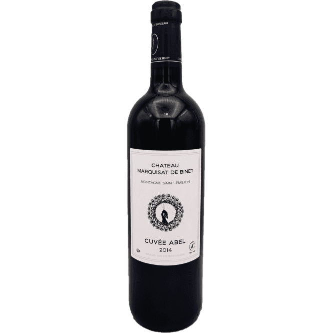 Chateau Marquisat de Binet Cuvée Abel 2014 Montagne Saint-Émilion. Kosher wine. 