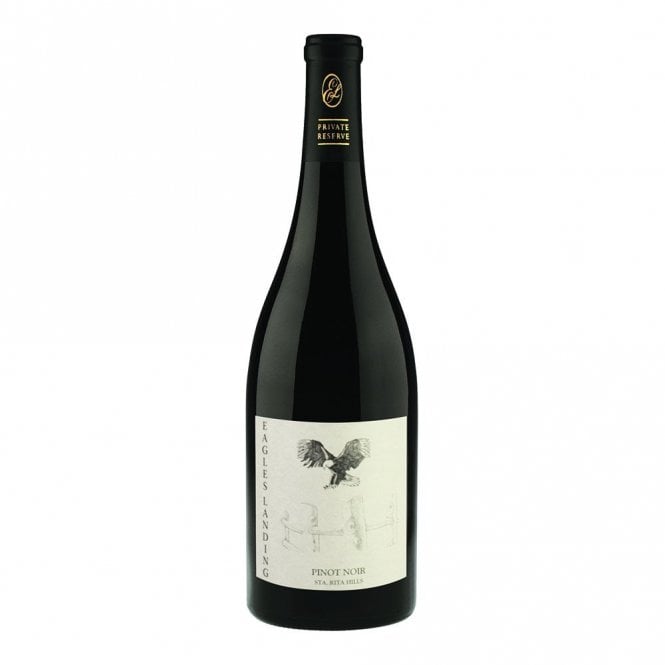 Image of Eagles Landing Pinot Noir bottle, showcasing its elegant design and vibrant red kosher wine, with rich raspberry, cherry, and floral aromas.
