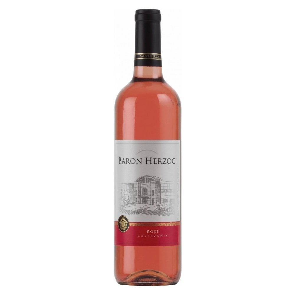 Baron Herzog Winery Rosé wine. Kosher wine