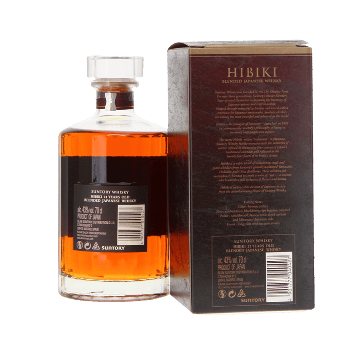 Hibiki 21 Year Old Japanese Whisky - Suntory Premium Blend