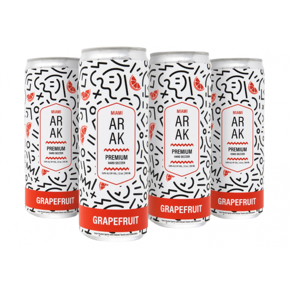 Miami Arak - Grapefruit Seltzer - Pack Of 4