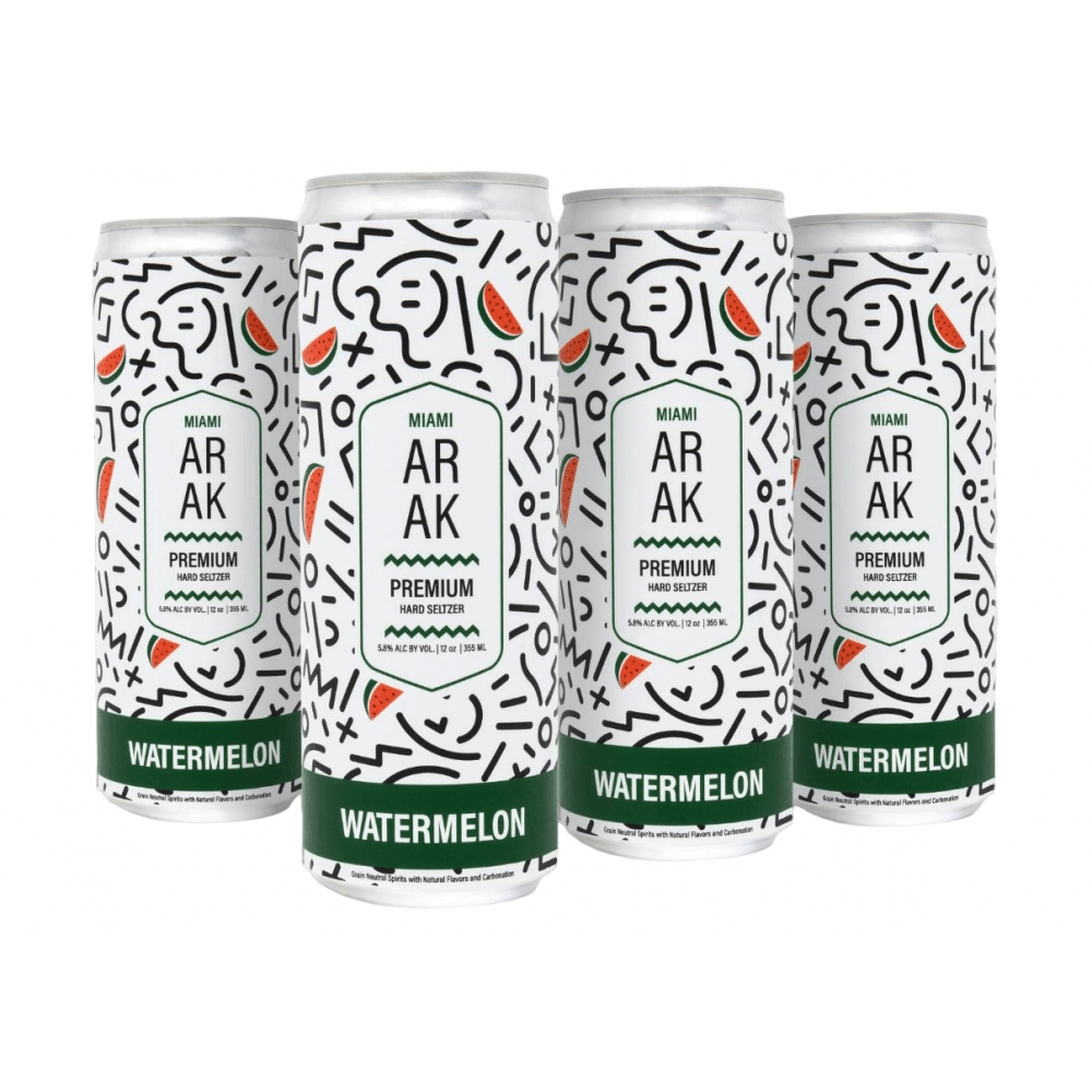 Miami Arak Watermelon Seltzer - Pack Of 4