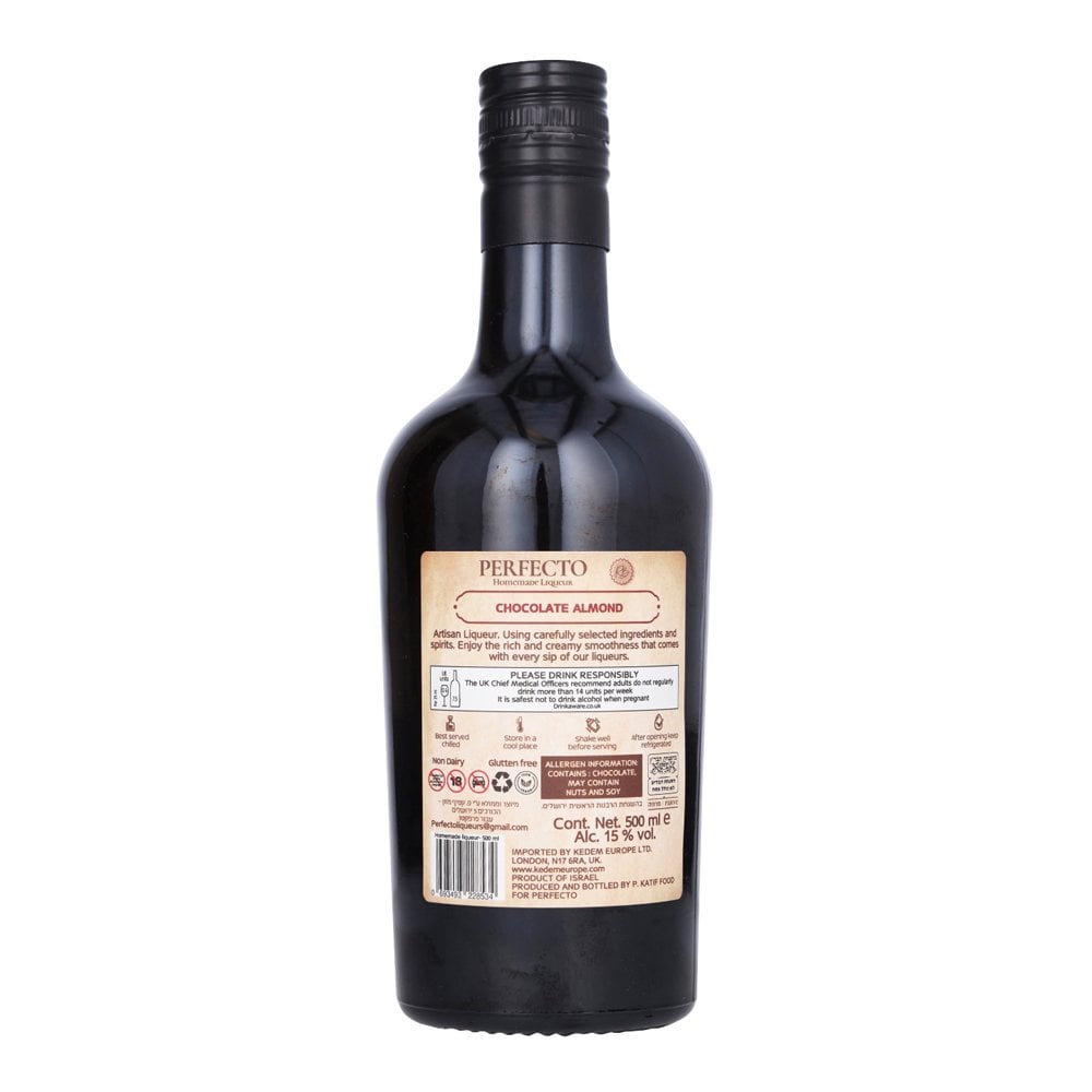 Perfecto Chocolate Almond Liqueur – Rich Chocolate & Roasted Almond Fusion