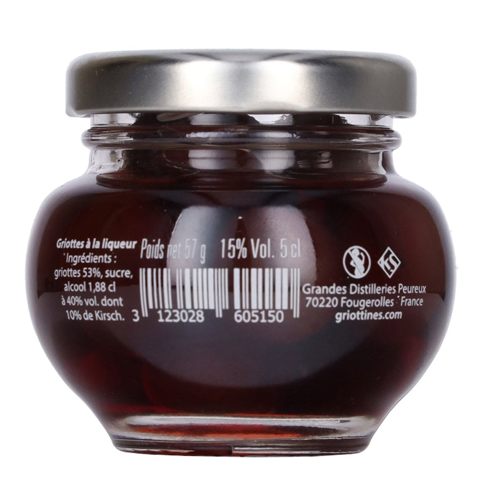 Peureux Griottines Morello Cherries in Kirsch – 5cl French Delicacy