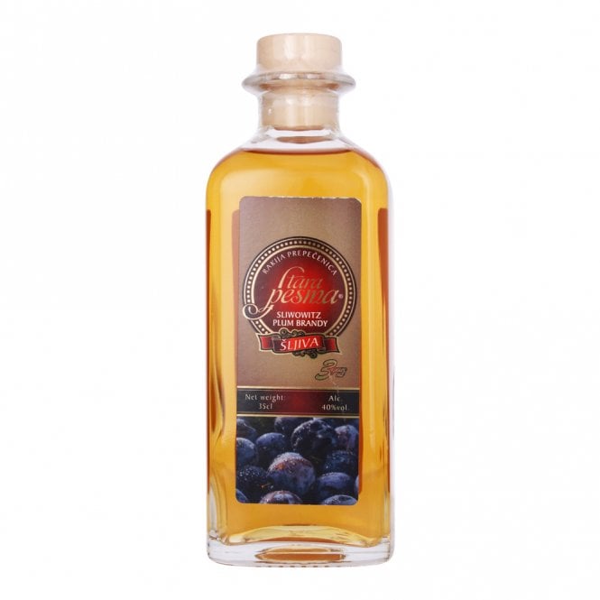 Stara Pesma 3 Year Old - Slivovitz Plum Brandy - Half Bottle 350ml