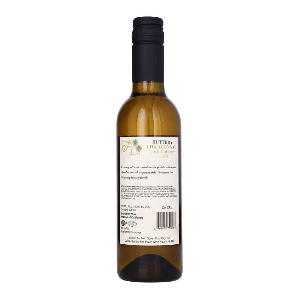 Twin Suns Buttery Chardonnay - Half Bottle